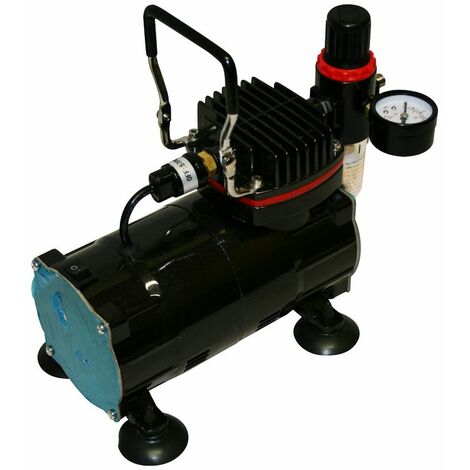 Bc-elec - TC-802 Mini compressore aerografo modello AS18-2 versione nero lucido