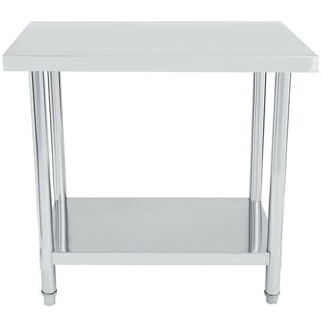 Tavolo Da Cucina In Acciaio Inox 60x30cm - Robustissimo E Super Pratico! - Foto 3