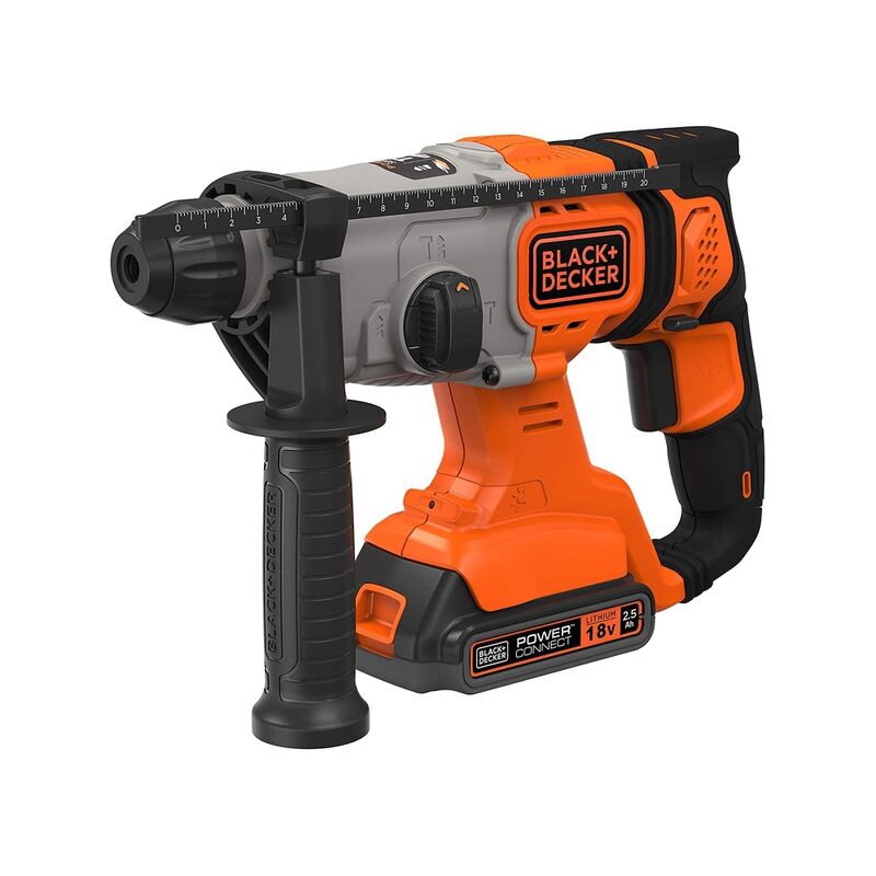 

Black+decker - Martillo SDS-Plus 18V con 2 baterías 2,5Ah BLACK+DECKER BCD900E2K-QW