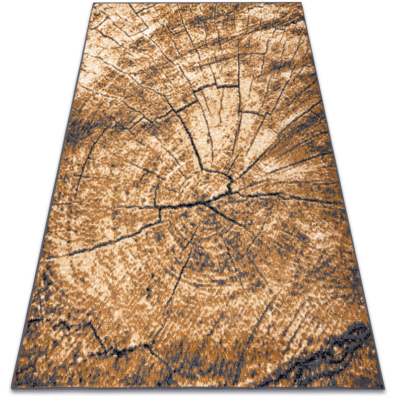 Rugsx - bcf Tapis Morad pień Arbre Bois - gris / beige / vieil or beige 140x200 cm