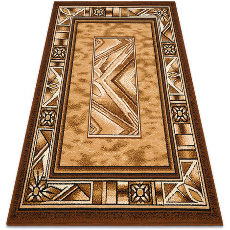BCF Tapis Morad OPAL cadre, classique - vieil or beige 140x200 cm