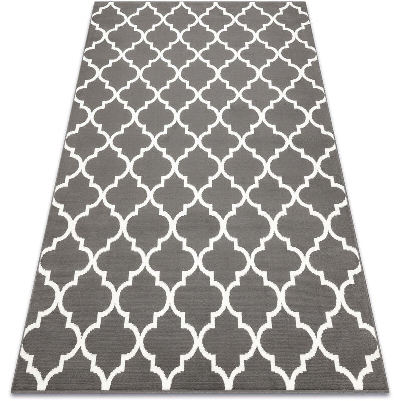 Bcf Tapis Morad trelis Treillis marocain - anthracite, gris grey 120x170 cm