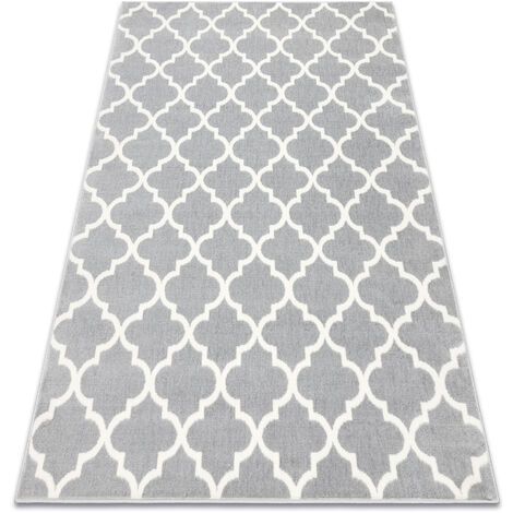 BCF Tapis Morad TRELIS Treillis marocain - gris clair grey 200x300 cm