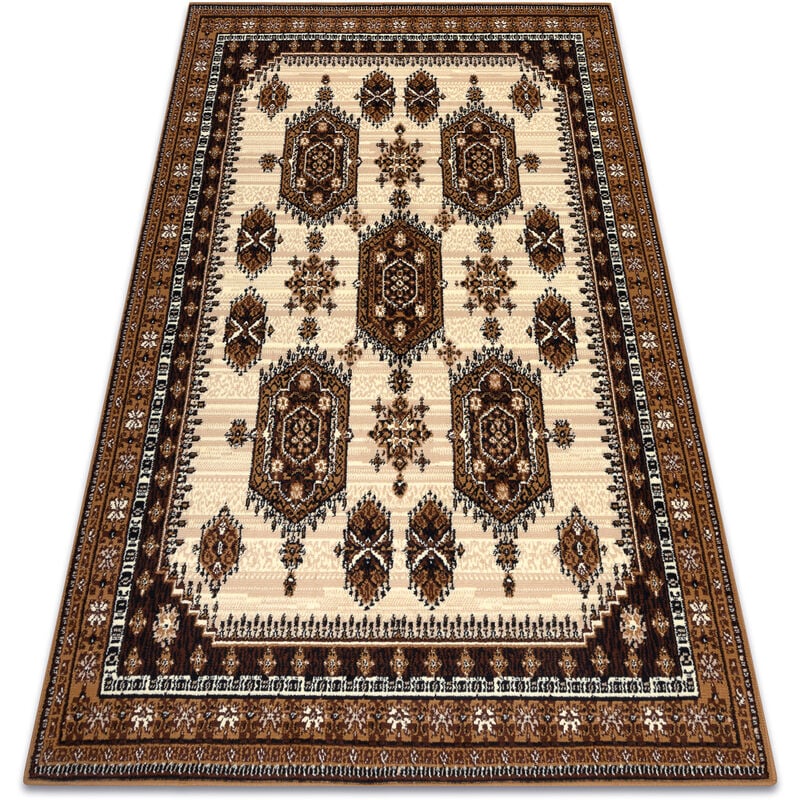 Rugsx - bcf Tapis Morad zegary horloges, classique - beige beige 60x110 cm