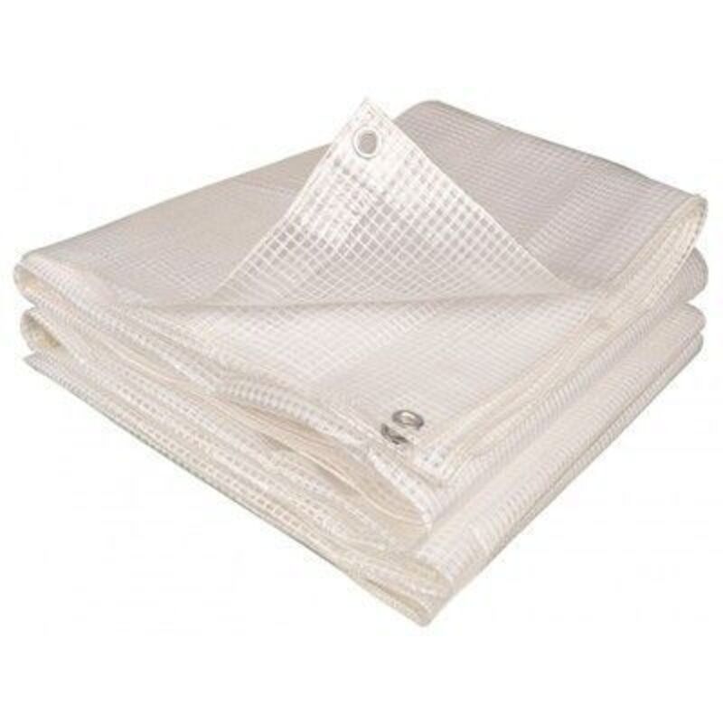 Destockoutils - Bâche armée transparente découpable pour serre 4x6 m 160gr/m2