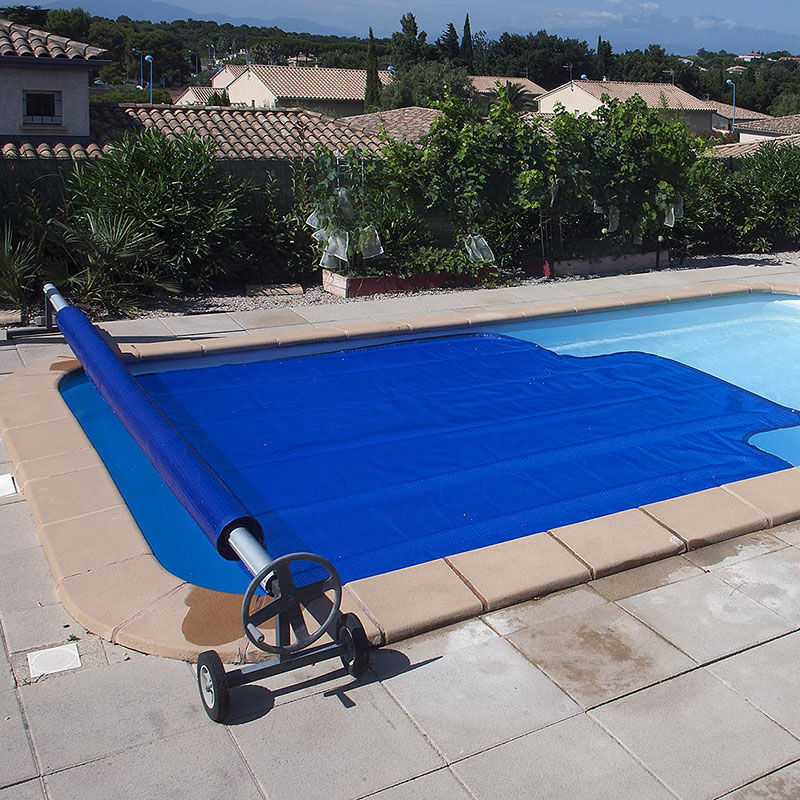 Bâche à bulles rectangulaire dimensions standard rectangulaire bordée sur le tout le périmètre Dimension - 10,00 x 5,00m, Qualité - 400 microns