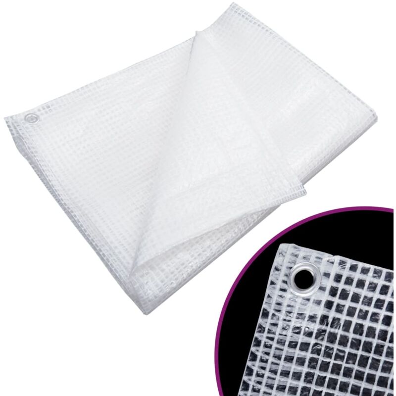 Vidaxl - Bâche de gaze 140 g/m² 4x8 m Blanc
