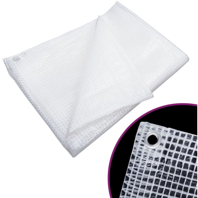 vidaXL Bâche de gaze 140 g/m² 3x3 m Blanc