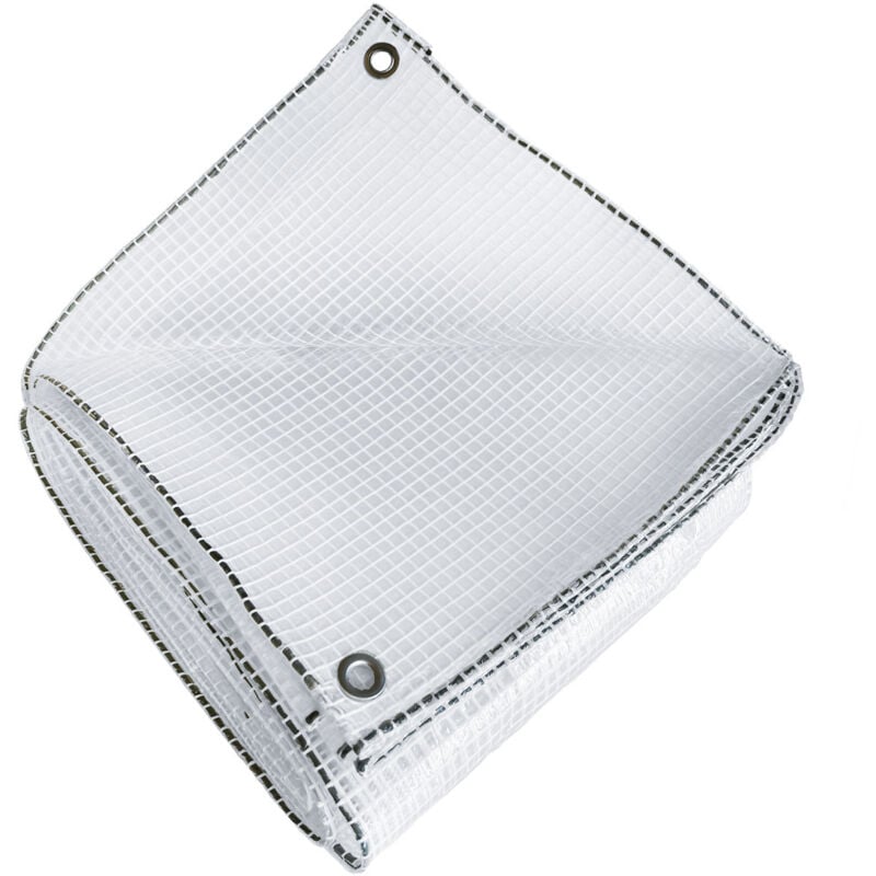 Bâche Agricole 4x10 m TR170AG - Bâche Armée Transparente - Haute Qualité - Imperméable - Résistance Anti-UV - Tecplast