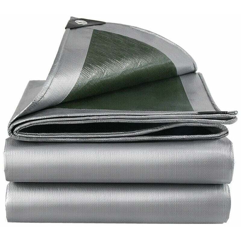 Gabrielle Bâche de Protection à œillets,Bâche imperméable à l'eau et aux UV,Bâche Solide en PE,Bâche de Protection extérieur & intérieur,160 g/m²,