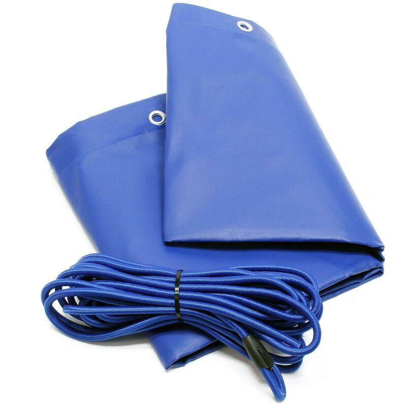 Helloshop26 - Bâche de protection plate remorque 257,5 cm avec tendeur imperméable