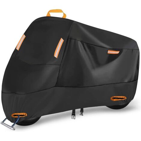 bche De Protection Pour Moto Impermable, 300d Oxford Housse Moto Exterieur Interieur Avec 4 Bandes Rflchissantes Et 2 Trous De Serrure, Pour Kawas