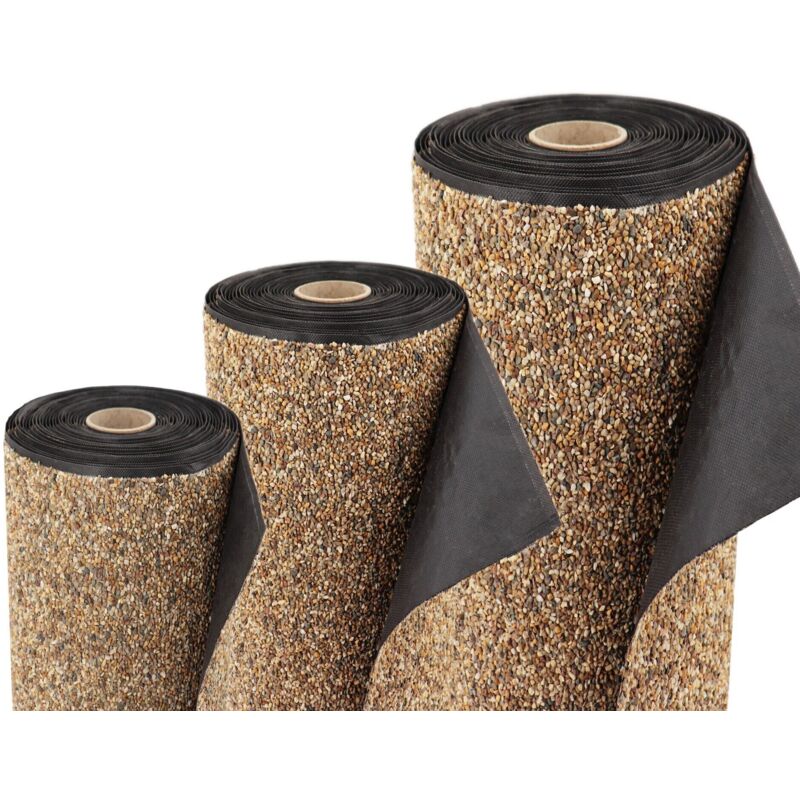 Aquagart – Bâche gravillonnée 1m x 0,4 m – Film EPDM pour bords de bassin – Couleur sable – Résistante aux UV et aux intempéries