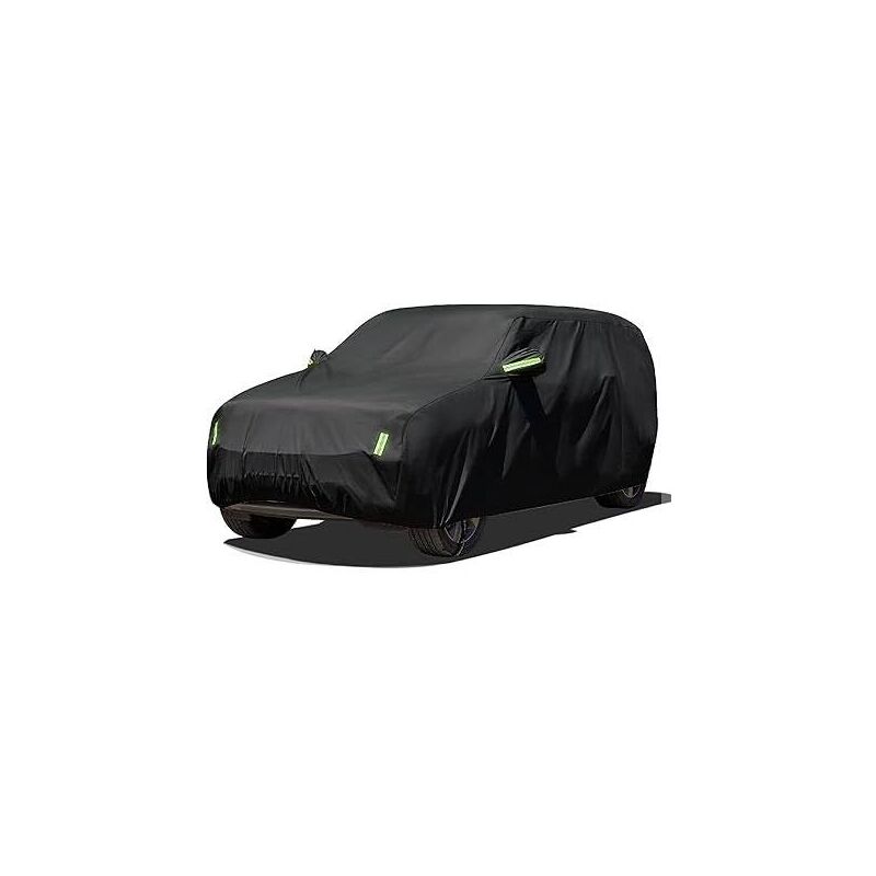 L&h-cfcahl - Bâche pour Voiture suv Impermeable 480 x 175 x 150cm Noir housse de voiture exterieur protection contre la neige protection solaire