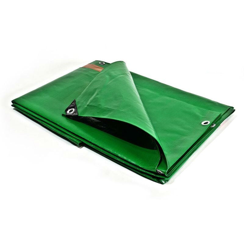 Tecplast - Bâche pro 250 g/m² vert - 6 x 10 m - BA2506X10