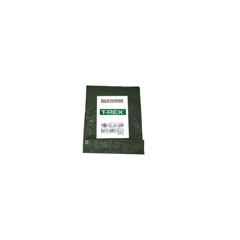 Tôle bordée à œillets avec coins renforcés 100 g. Normal - 3x2 m - 100 g par m2. - couleur vert/bleu