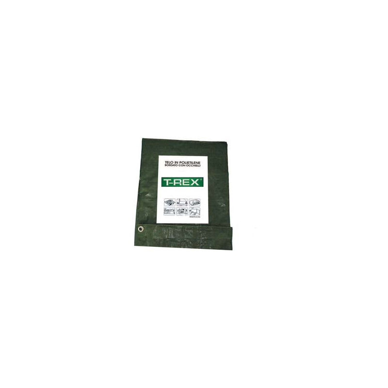 Feuille à Oeillets Avec Coins Renforcés 85 Gr. Hobby - mt.3x2 - g.85 par m2. - couleur vert/bleu