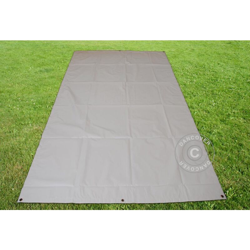 Bâche, bâche de sol 3,76x7,2m pvc, Gris