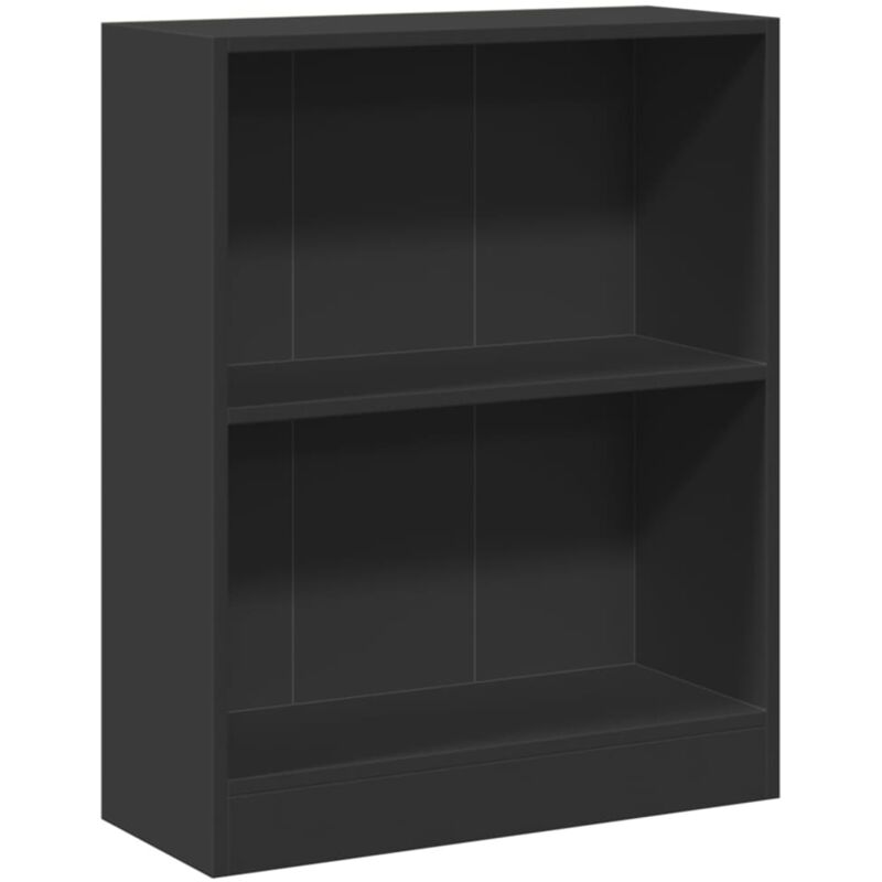 Bücherregal Schwarz 60x24x76 Cm Holzwerkstoff Vidaxl
