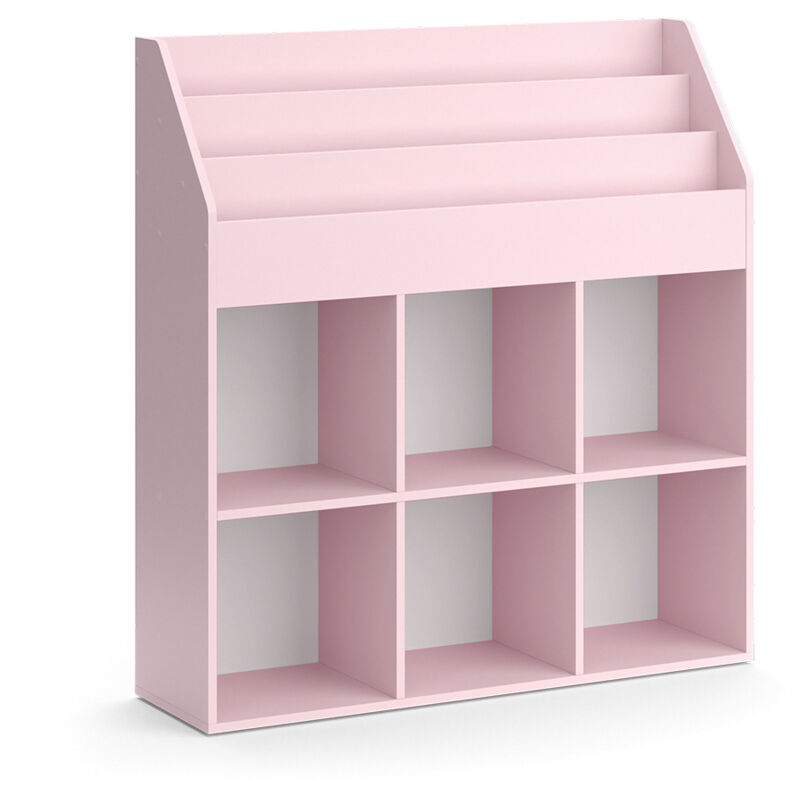 Vicco - Kinderregal Luigi, Rosa, 107.2 X 114.2 Cm Ohne Faltboxen