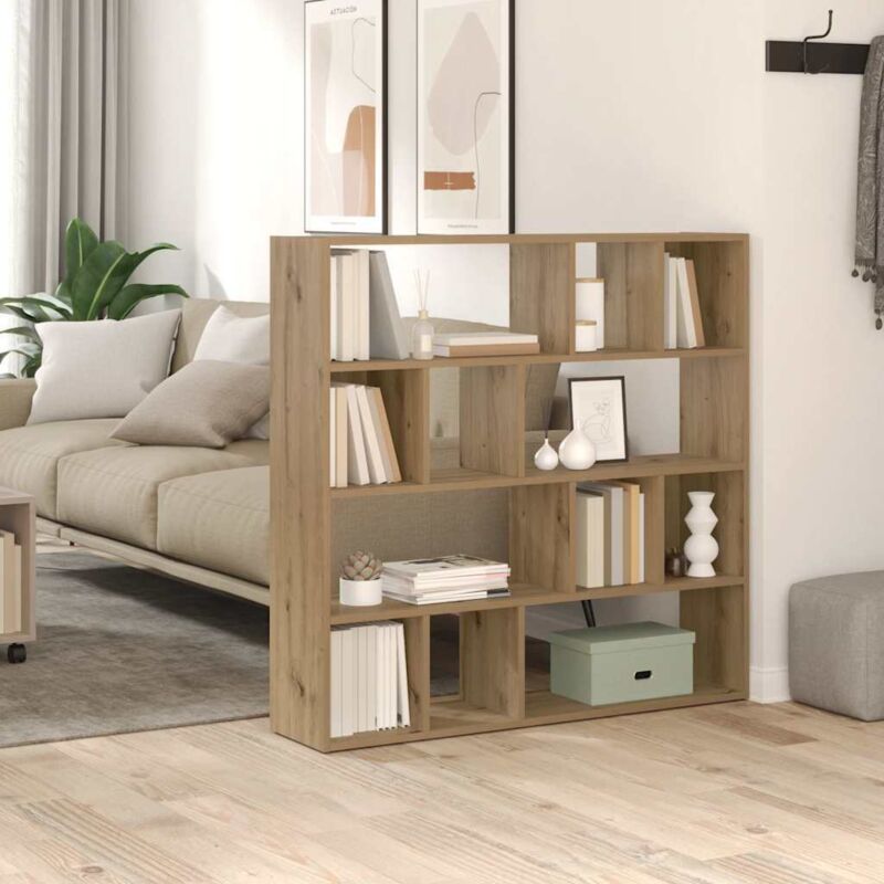 Bücherregal/raumteiler Artisan-eiche 105x24x102 Cm - Vidaxl