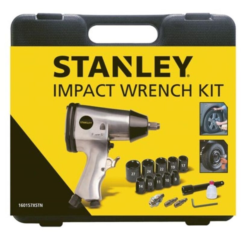 Stanley - Pistolet pneumatique avec kit compresseur d'air