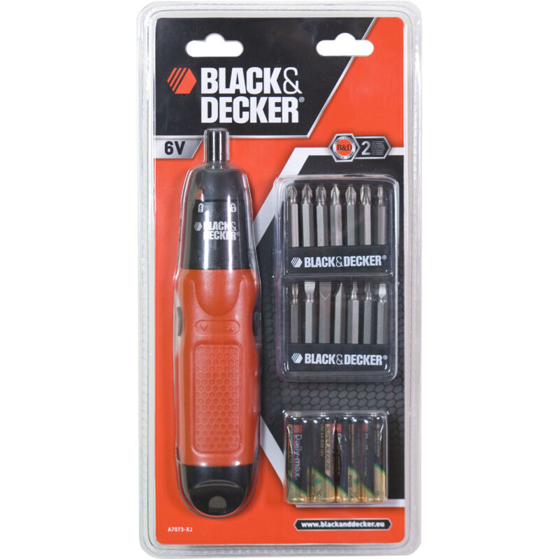 Avvitatore black & decker a7073-xj potenza 6v con inserti e pile Salone