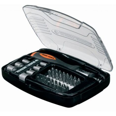 B&D art A7062XJ set 40 inserti punte trapano per avvitare forare cricchetto