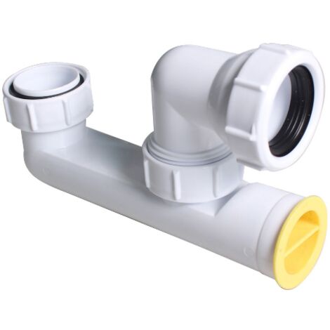 BDD Coude de stockage de baignoire composants de drainage de déodorant de baignoire en plastique blanc