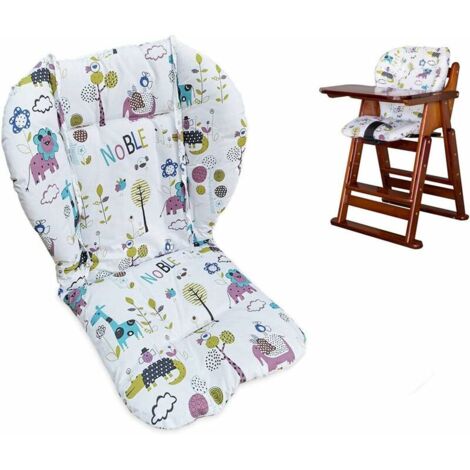 BDD Coussin De Chaise Haute, Grande Poussette éPaissie/Voiture/Coussin De Coussin De SièGe De Chaise Haute Pour Coussin Protecteur De Coussin Respirant (Monde animal)