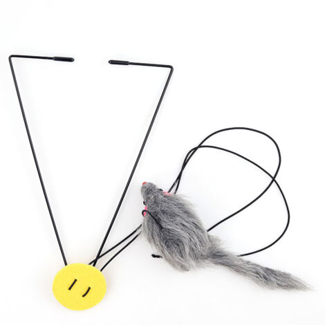 BDD Jouets interactifs de chat de souris suspendus de porte, jeux de chat de chaton d'intérieur, jeux de jouets de chat pour l'exercice de chat, jouets en peluche