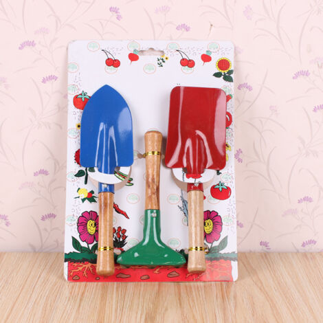 BDD Outils de jardinage pour enfants Set de jouets de jardinage Pelle Balai Apprendre les feuilles Petites fournitures de plein air Set 3 pièces pour enfants