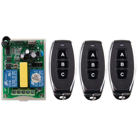 BDD Télécommande sans fil interrupteur 220V moteur volet roulant porte télécommande interrupteur/télécommande bidirectionnelle panneau de commande