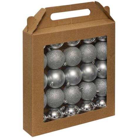 BDN 60MM X 25 JOKLI PLATA - Feeric lights & christmas