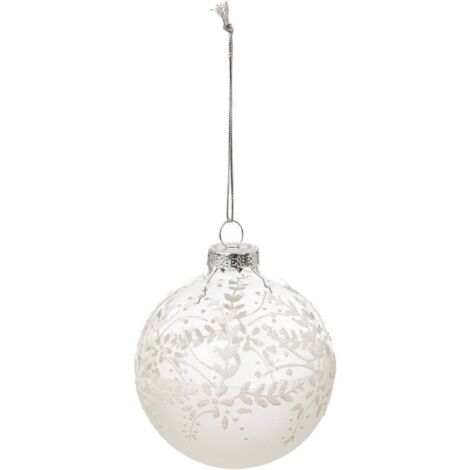 BDN GLAS 80MM BLUMEN BCH BL - Feeric lights & christmas