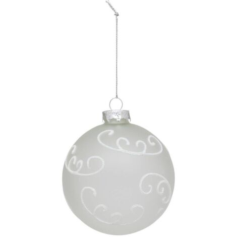 BDN GLAS 90MM DECO IRID BL - Feeric lights & christmas