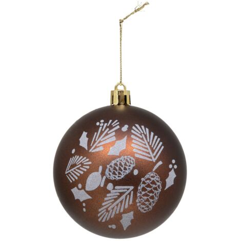 Bdn plast autunno marrone 80mm - Feeric lights & christmas