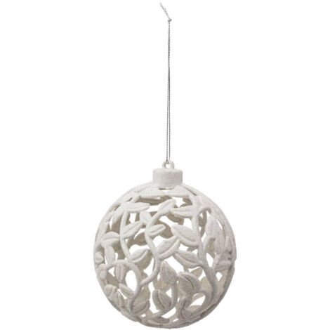 BDN PLAST BLÄTTER WEISS D10CM - Feeric lights & christmas