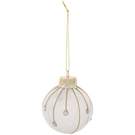 BDN PLAST BLC STRASS GOLD 80MM - Feeric lights & christmas