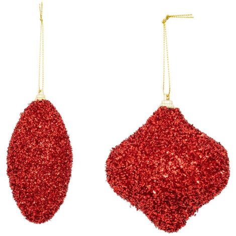 Bdn plf gocce x2 rosso 11cm - Feeric lights & christmas