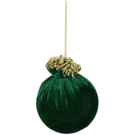 BDN PLF TERCIOPELO VERDE 80MM - Feeric lights & christmas