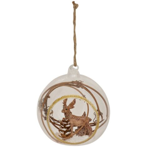BDN VERRE 90MM RENNE BRANCHES - Atmosphera créateur d'intérieur