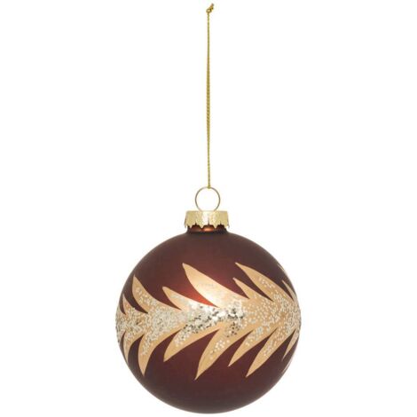 BDN VIDRIO 80MM BRONCE COUR O - Feeric lights & christmas
