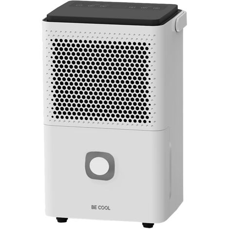 BE COOL BC10LEF2301 Luftentfeuchter weiß, bis zu 10 Liter pro Tag, bis zu 15m²
