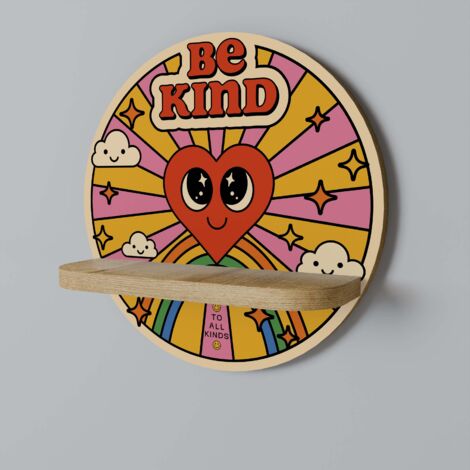 BE KIND Rundes Regal
