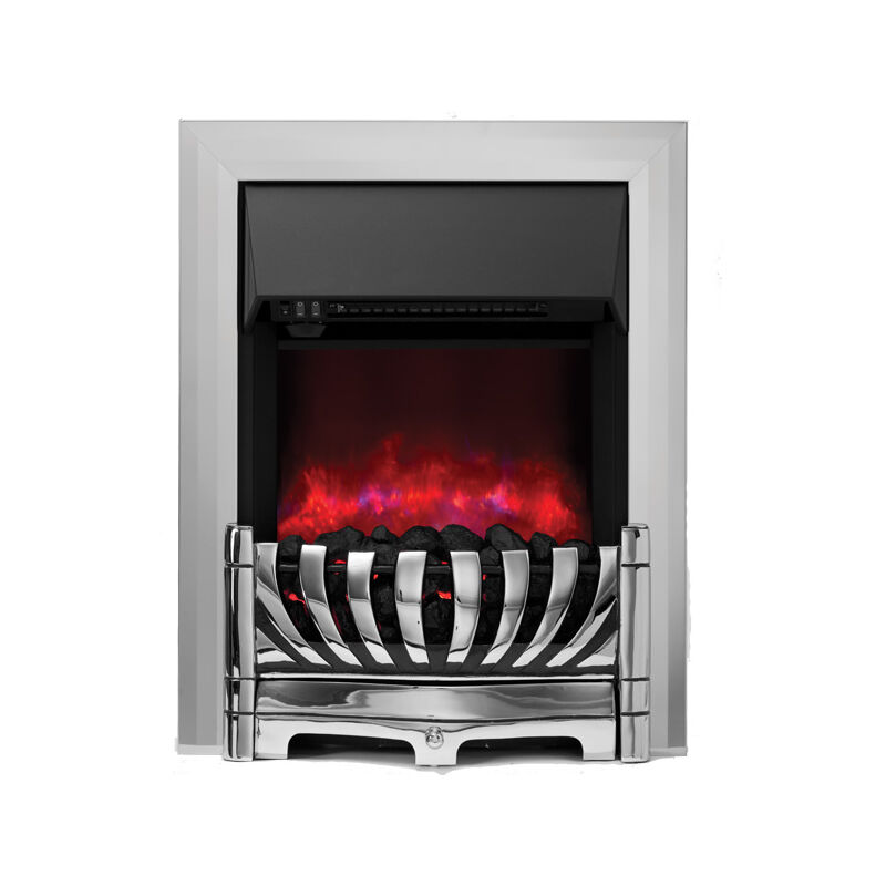 Be Modern Edana Black Nickel Effect Electric Fire Be Modern Uk