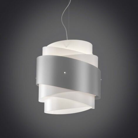 BEA lámpara colgante una luz Plata diámetro 40x h39 cm
