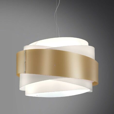 BEA Pendelleuchte drei Lichter Gold Durchmesser 60x h38 cm