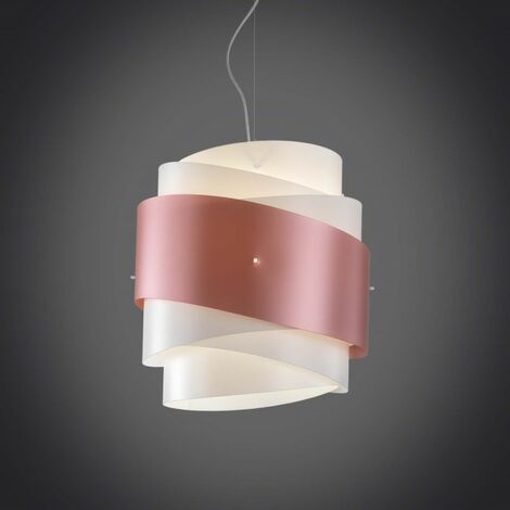 BEA Pendelleuchte ein Licht Rosa Durchmesser 40x H39 cm