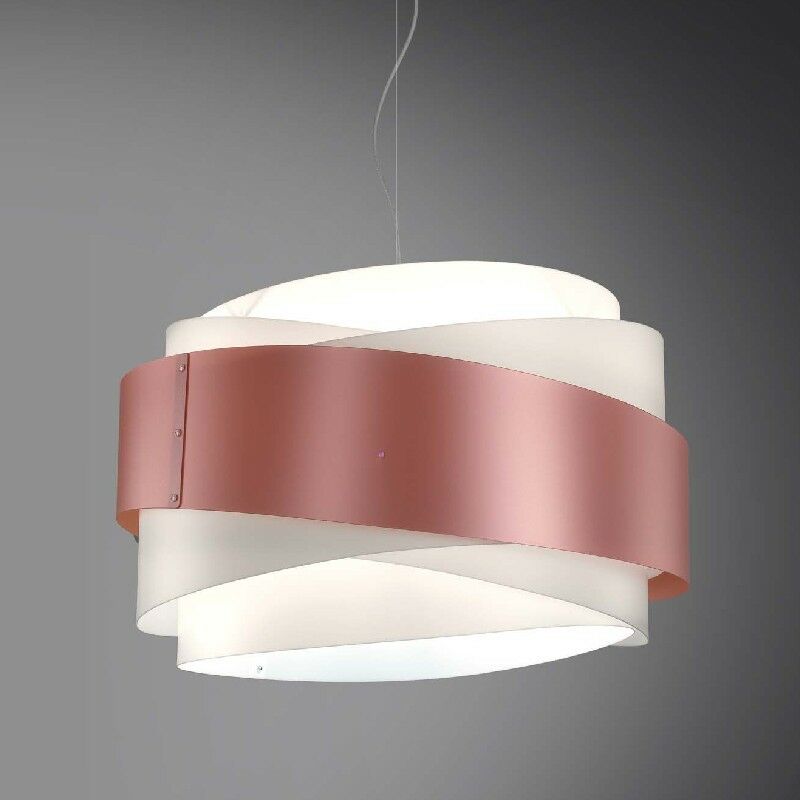 Linea Zero - BEA Pendelleuchte mit drei rosa Lichtern, Durchmesser 60x h38 cm